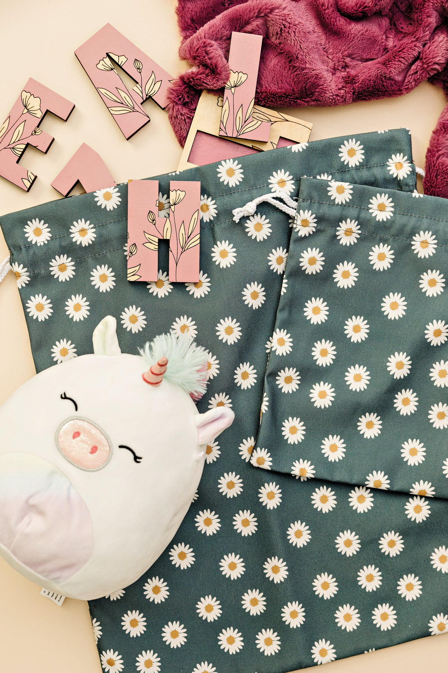 Daisy Fabric Gift Bag
