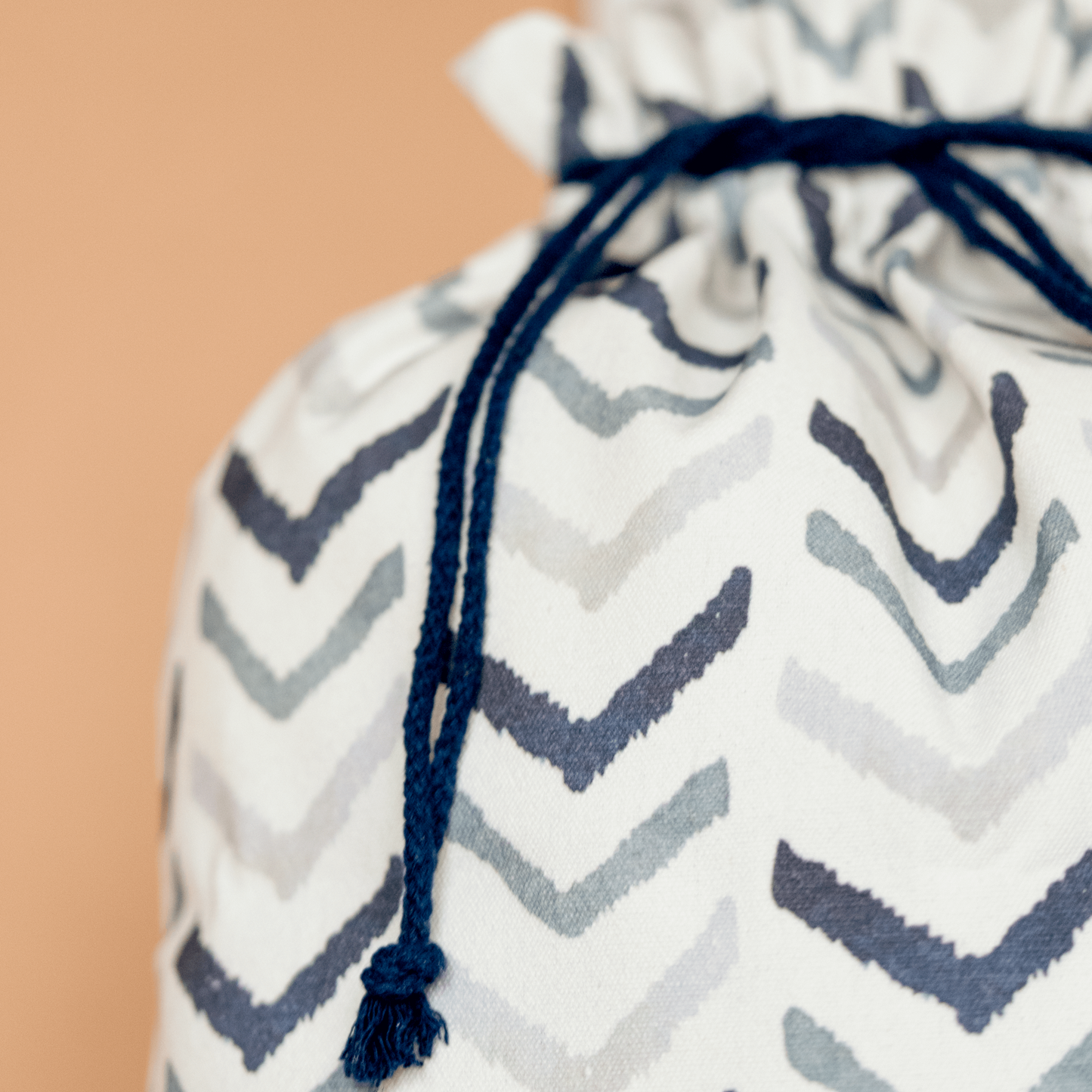 Blue Chevron Gift Bag
