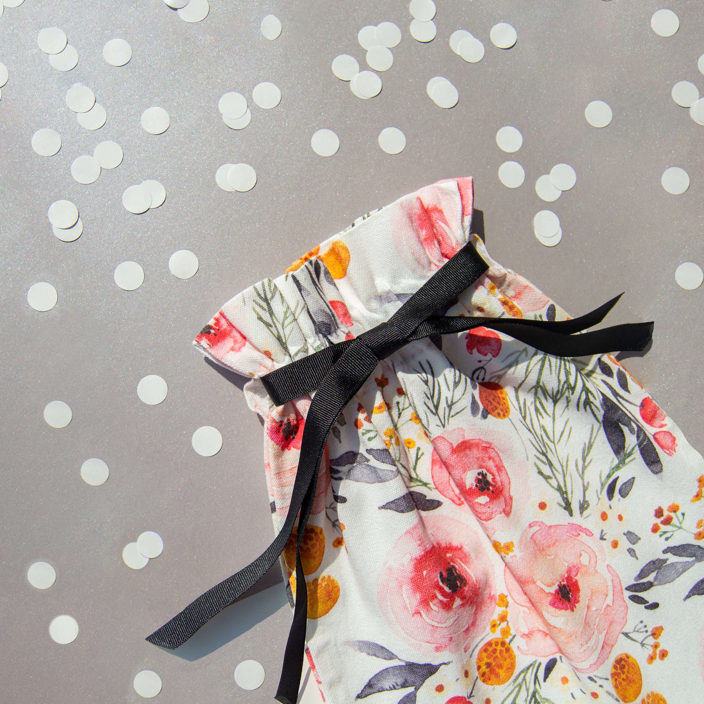 Pink Floral Gift Bag