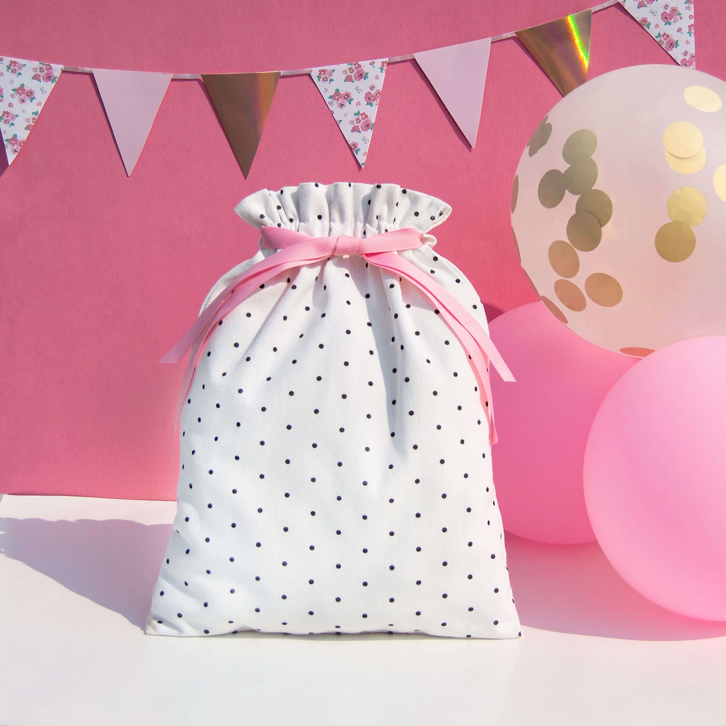 Pink Floral Gift Bag