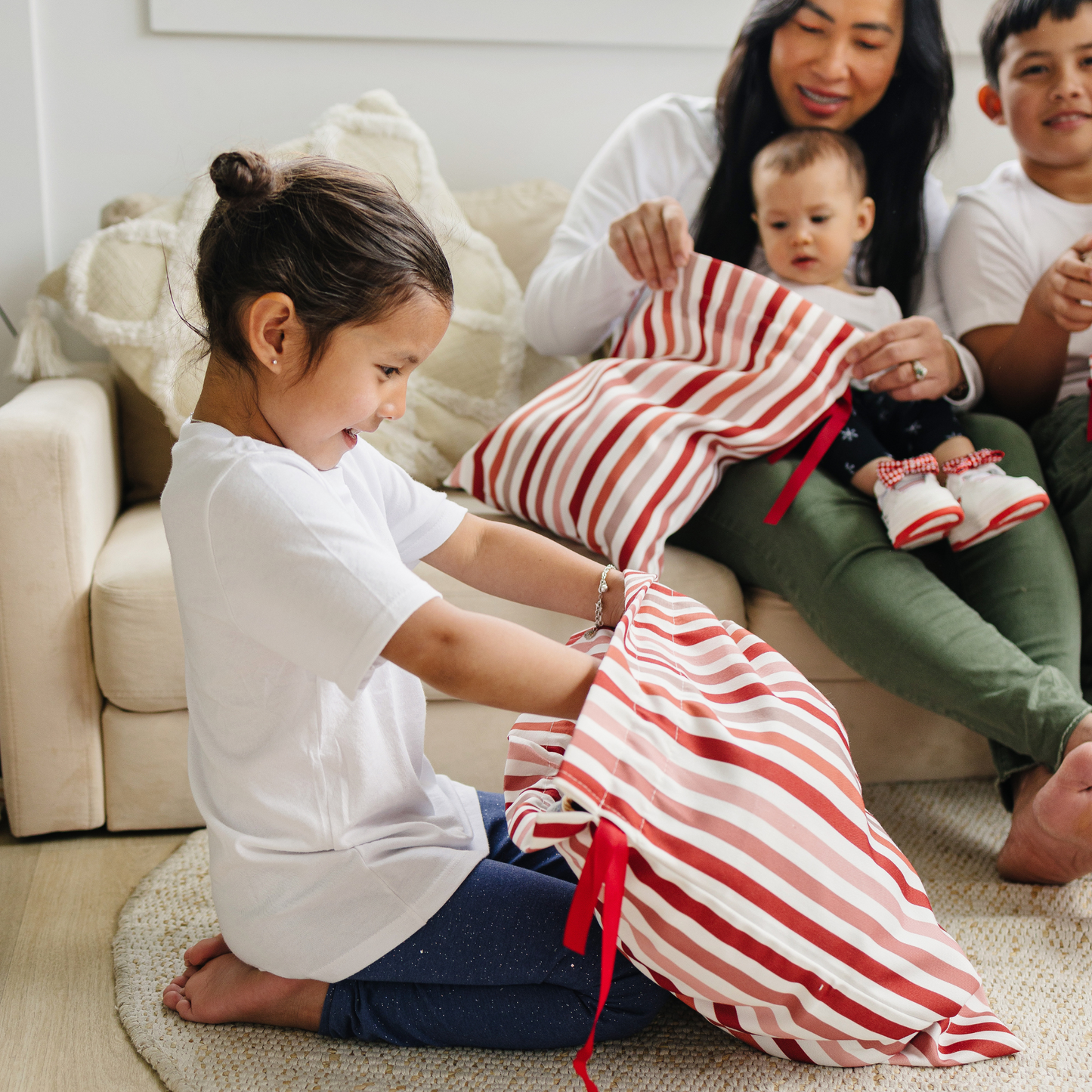 Pink Stripe Gift Bag