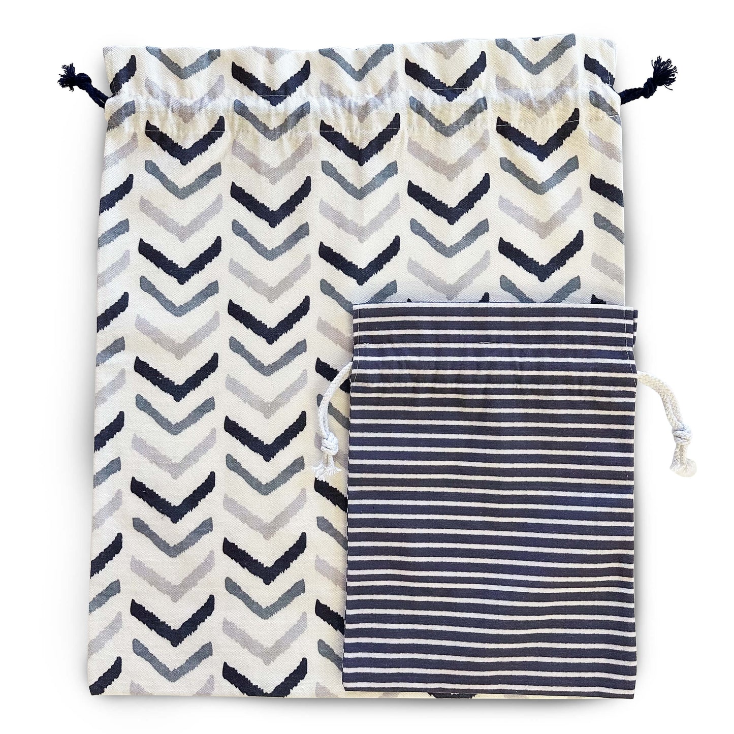 Blue Chevron Gift Bag