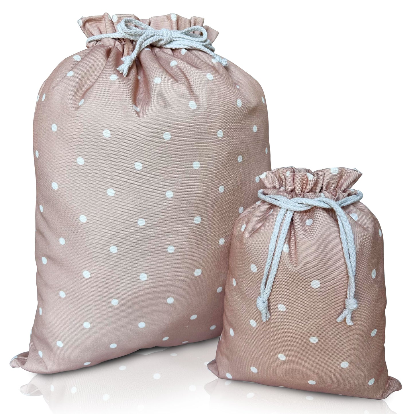 Cream Polka Dots Gift Bag