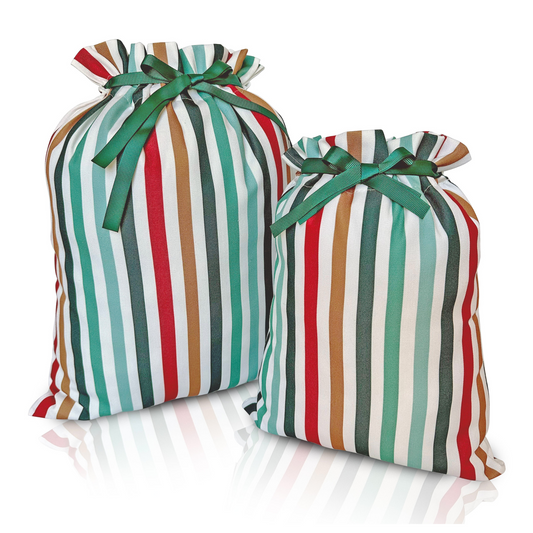 Green Stripe Gift Bag