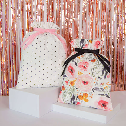 Pink Floral Gift Bag