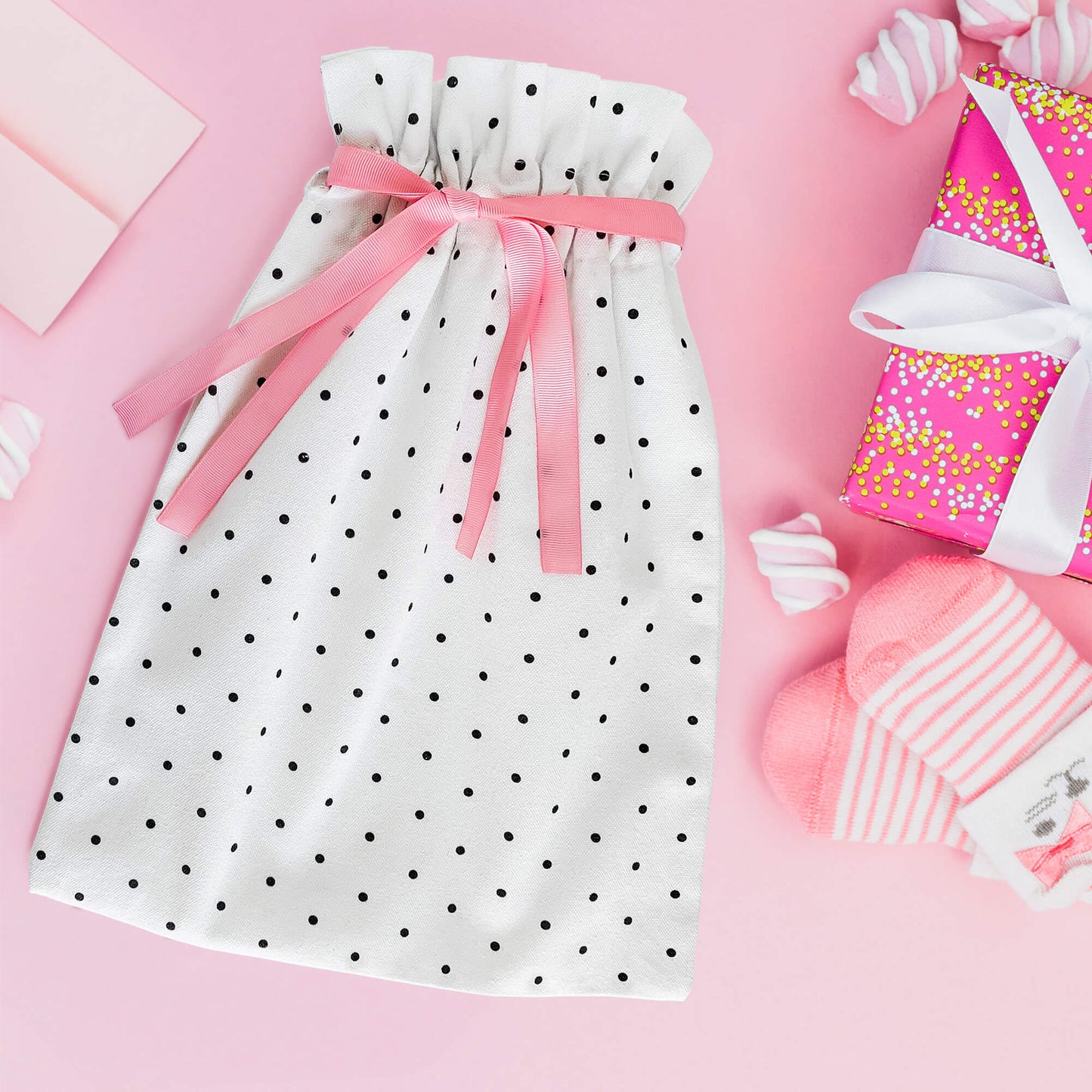 Pink Floral Gift Bag