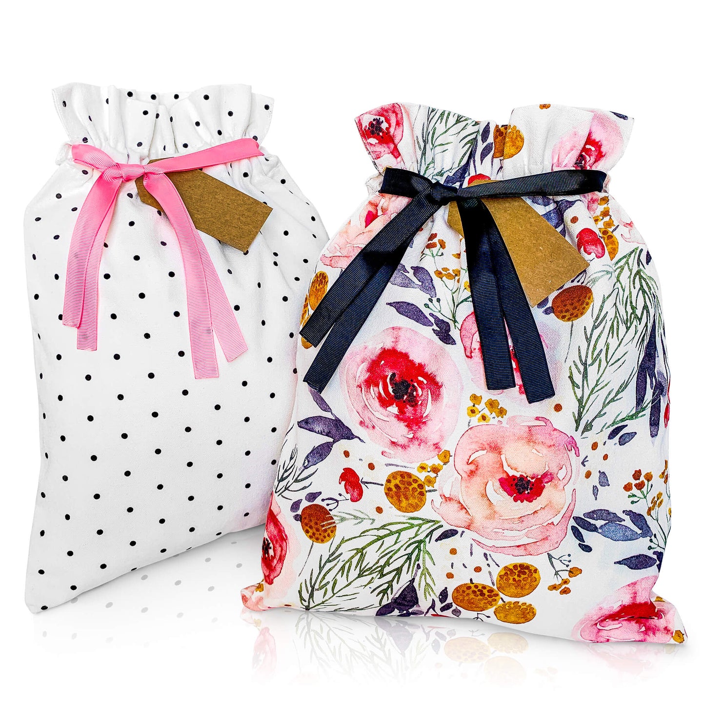 Pink Floral Gift Bag