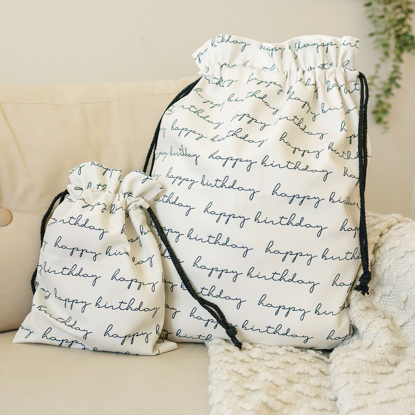 Happy Birthday Script Gift Bag