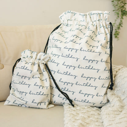 Happy Birthday Script Gift Bag