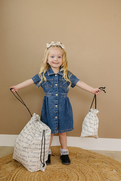 Happy Birthday Script Gift Bag